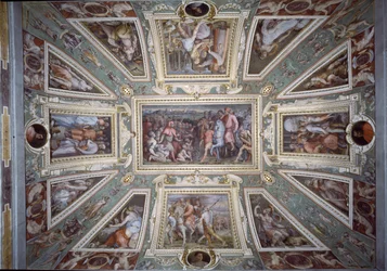 Le plafond de la Sala di Cosimo Il Vecchio montrant Cosimo de